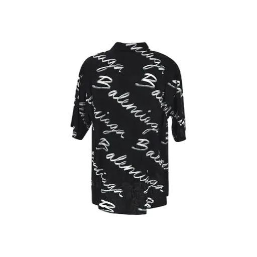 Scribble Logo Short Sleeve Minimal Shirt