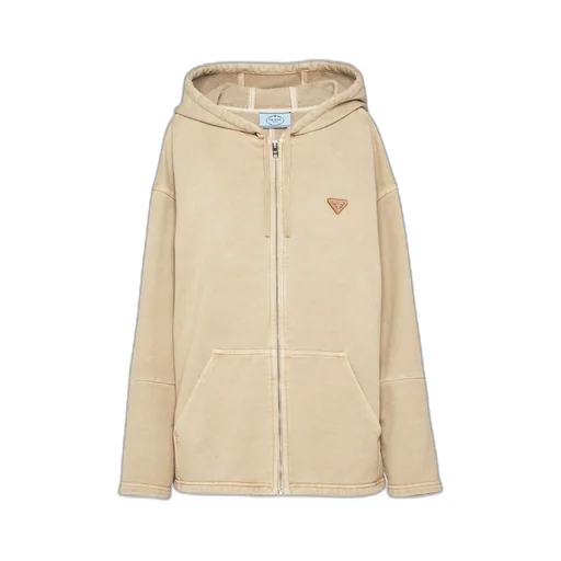 Cotton fleece hoodie jacket