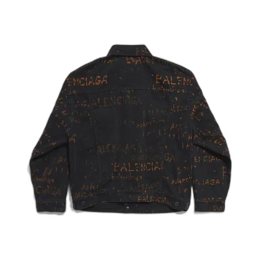 Bleachy Allover Large Fit Jacket