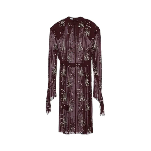 Embroidered georgette dress