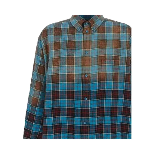 Check Flannel Oversized Long Sleeve Shirt