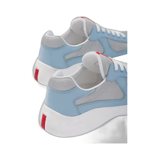 Patent leather and technical fabric Prada America's Cup sneakers