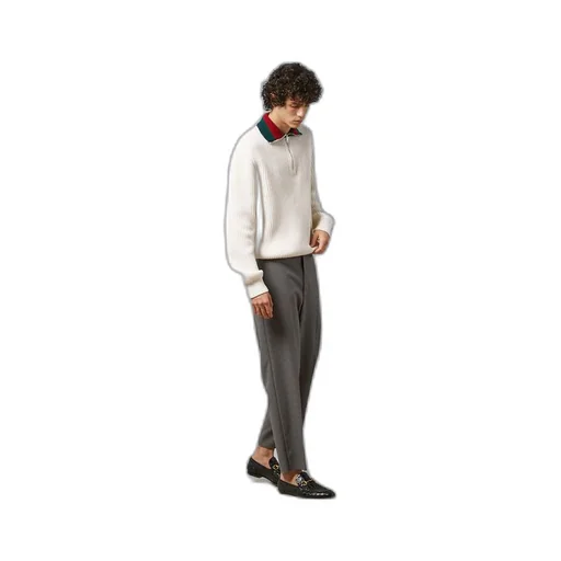 GG polyester trousers with Web label