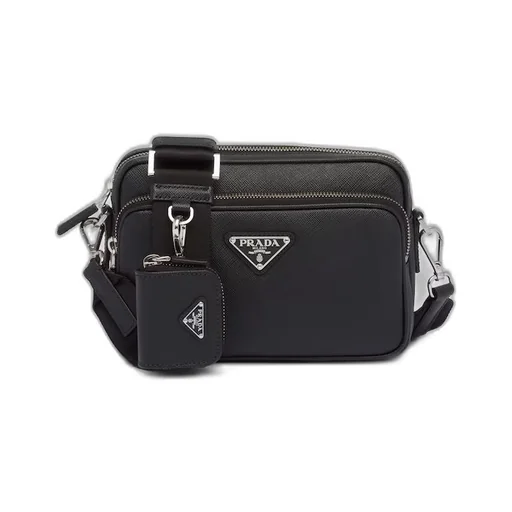 Saffiano leather shoulder bag