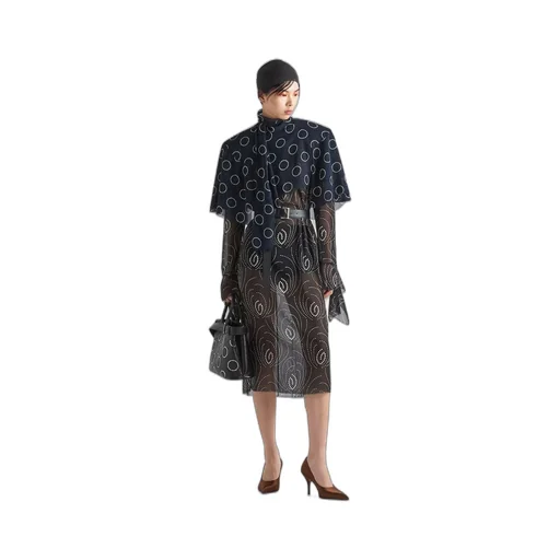 Printed georgette dress