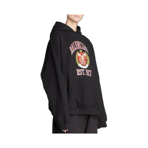 Est. 1917 College Logo Print Hoodie Wide Fit