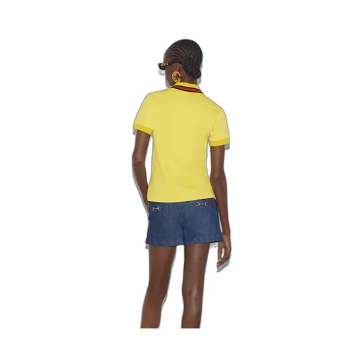 Cotton stretch piquet polo shirt