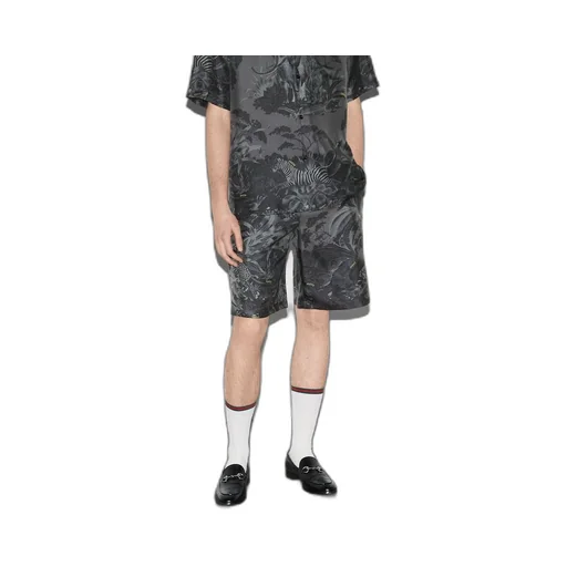 Gucci flora and fauna print silk shorts