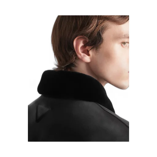 Silk and cotton blouson jacket