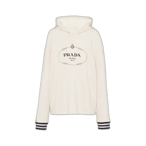 Oversized cotton fleece hoodie