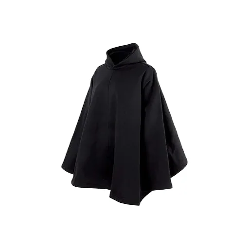 Solid Color hooded Loose Fit Hoodie Black