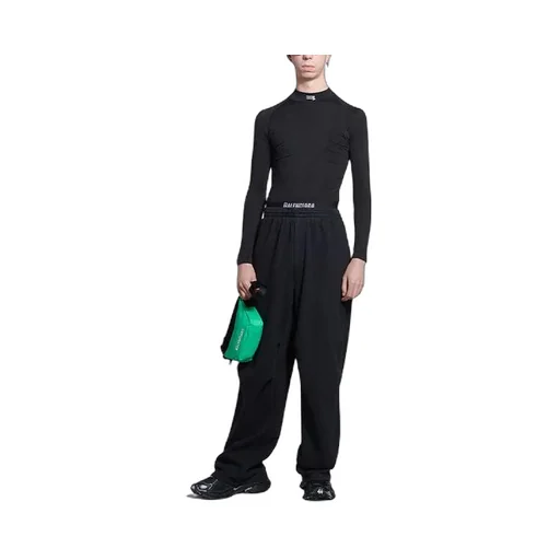 Sporty B Logo Band Wide-Leg Track Pants