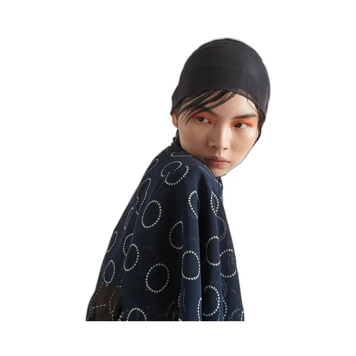 Print silk cape