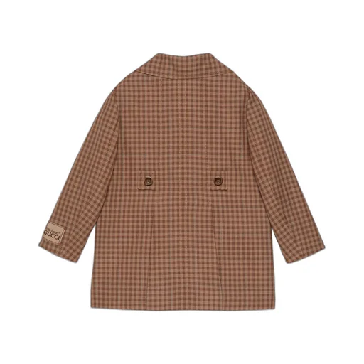 Children's wool linen coat