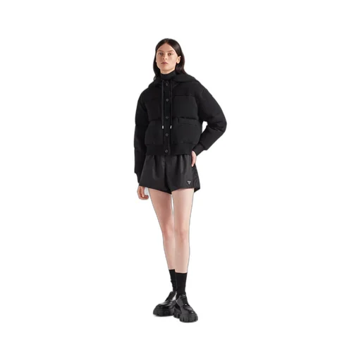 Wool and cashmere down jacket