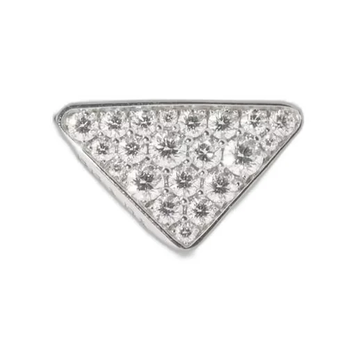 Eternal Gold single earring in white gold with diamonds
