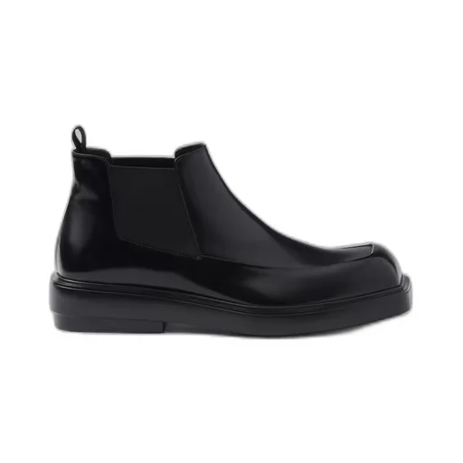 Brushed leather Chelsea boots