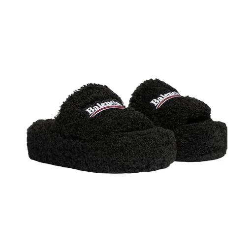 Furry Platform Sandal