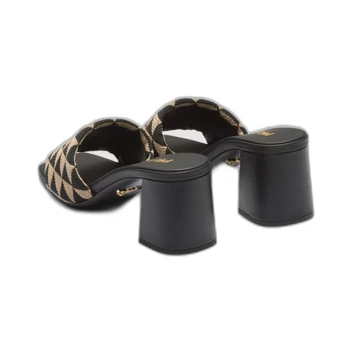 Embroidered fabric sandals