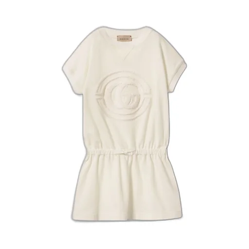 Children's cotton dress with embroidery
