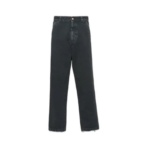 Garment-dyed cotton pants