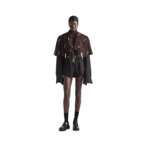 Print georgette cape