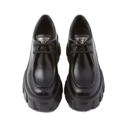 Monolith brushed leather lace-up shoes