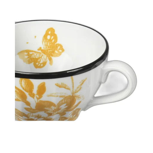 Herbarium teacup and saucer, double set