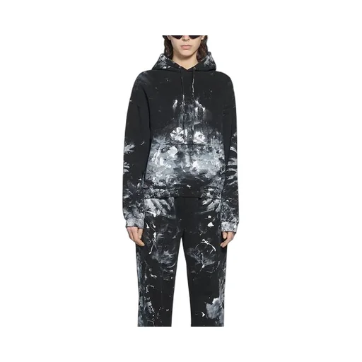 Printing Fleece Hoodie Black