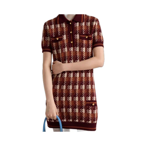 Wool knit mini-dress