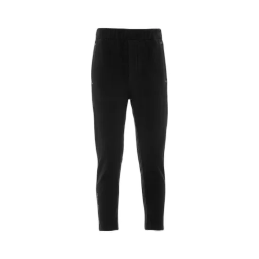 Technical fabric pants with heat-sealed tape