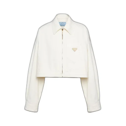 Denim blouson jacket