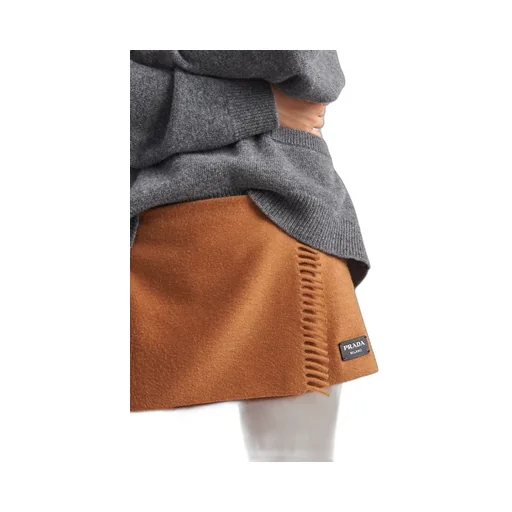 Cashmere miniskirt