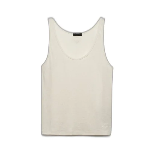 Linen and cotton tank top