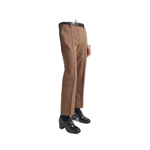 Houndstooth check pants