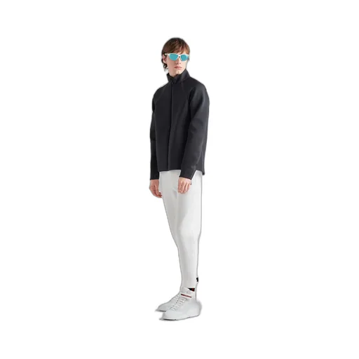 Recycled double jersey zip-up jacket
