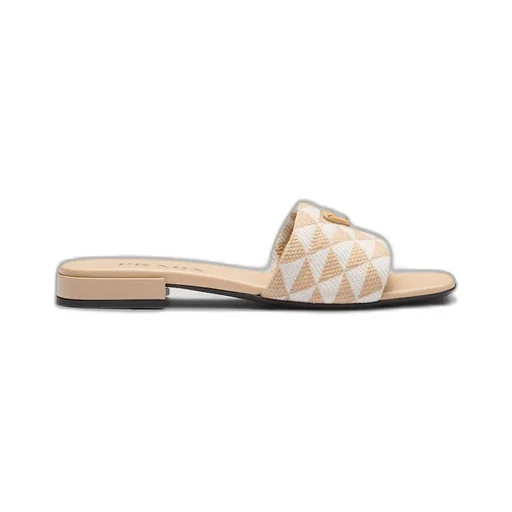 Embroidered fabric slides
