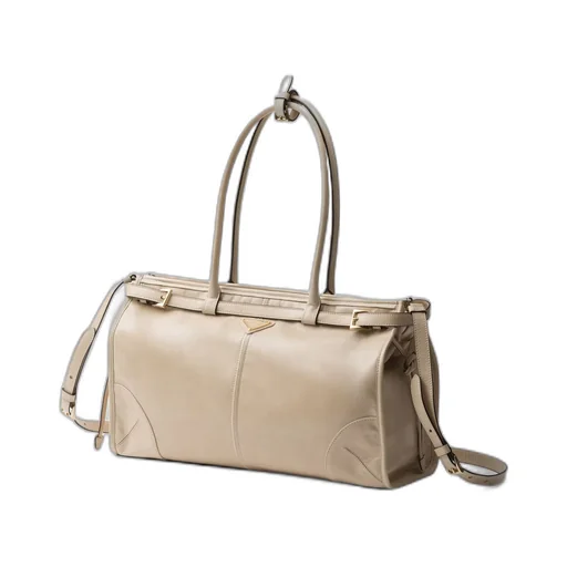 Large leather handbag