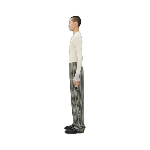 Cotton Check Trousers