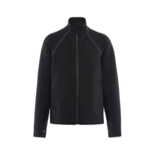 Recycled double jersey zip-up jacket
