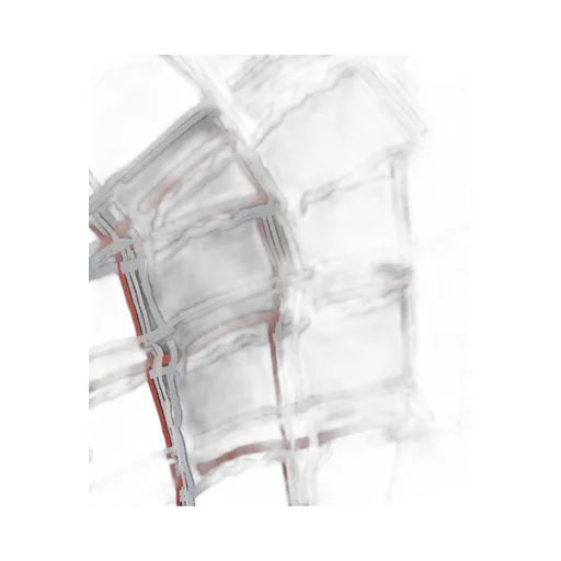 Distorted Check Printed Silk Wrapped Skirt