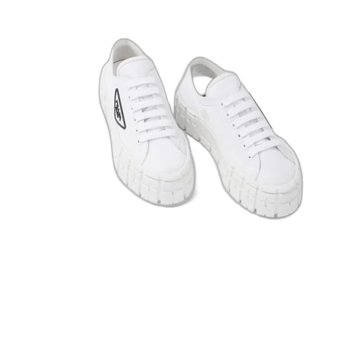 Double Wheel Re-Nylon gabardine sneakers