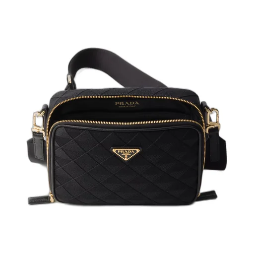 Prada Brique embroidered fabric bag