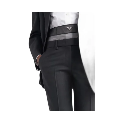 Wool and crinoline pants