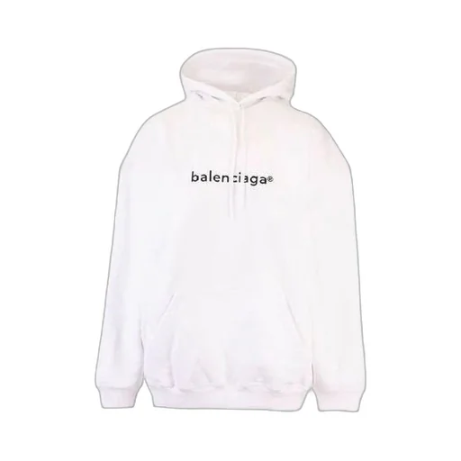 Logo Printing Hoodie White