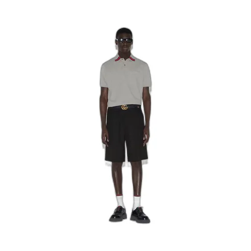 Cotton polo shirt with Web