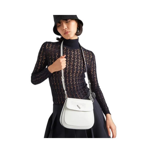 Prada Cleo brushed leather shoulder bag