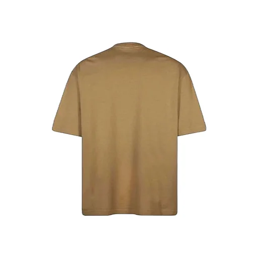 Loose Round Neck Alphabet Embroidered Logo T-Shirt