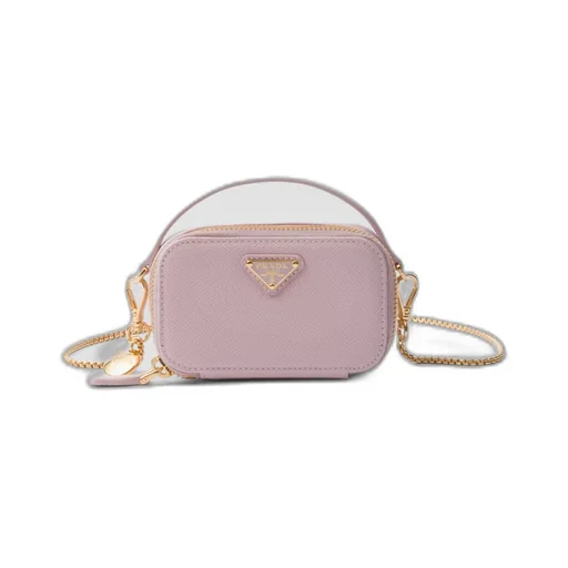 Saffiano leather mini-pouch