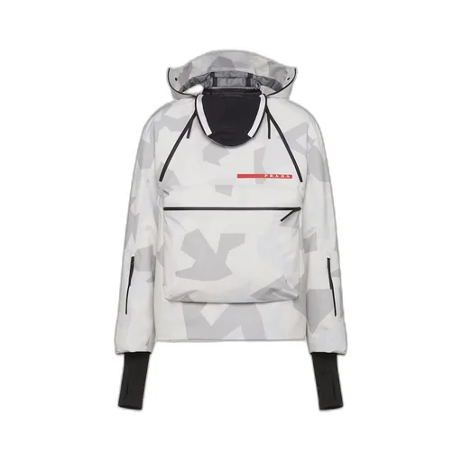 Printed technical fabric snowboard jacket